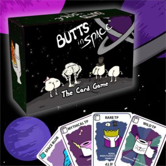 Funny Novelty Butts in Space Family Card Game