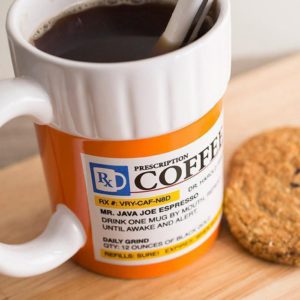Prescription Coffee Mug | caffeine medicine pills container tea cup