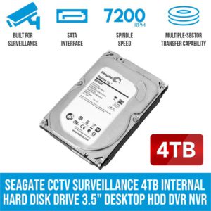 Seagate CCTV Surveillance 4TB Internal Hard Disk Drive 3.5" Desktop HDD DVR NVR
