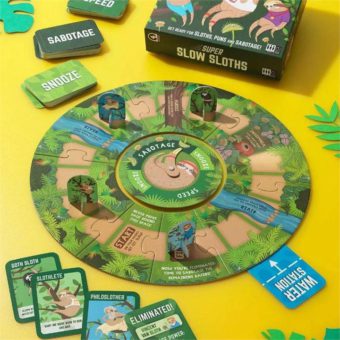 Super Slow Sloths - A Fun Family Board Game Full of Puns