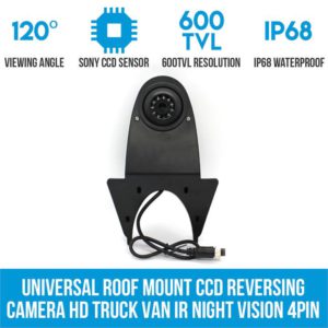 Universal Roof Mount CCD Reversing Camera HD Truck Van IR Night Vision 4PIN 120